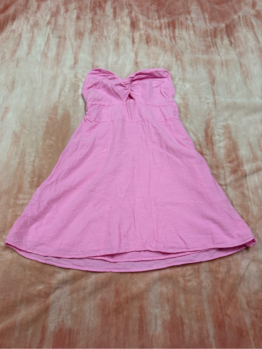 Women’s Pink Strapless Summer Dress